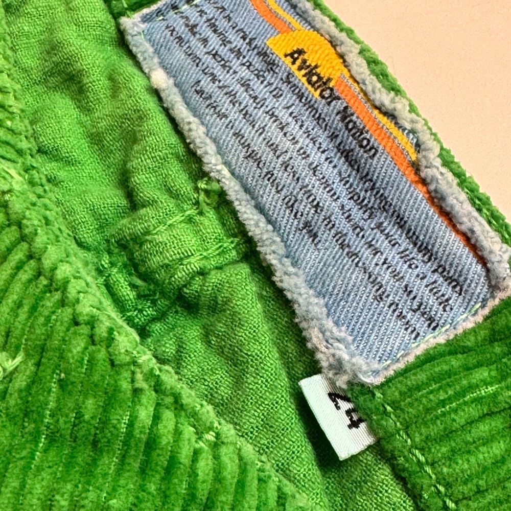 Aviator Nation Green Vintage Corduroy Shorts Size 24 - Picture 7 of 8